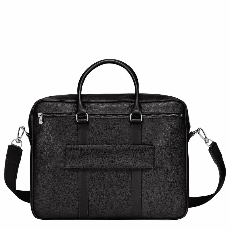 Mallette Longchamp Le FOULONNÉ M Femme Noir Soldes | L2123021047