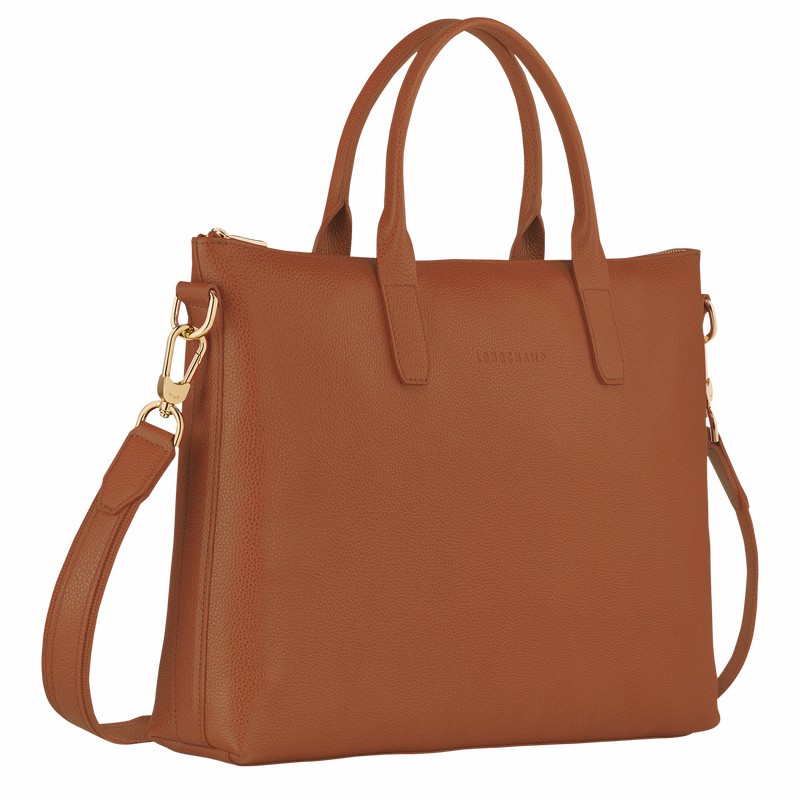 Mallette Longchamp Le FOULONNÉ S Femme Caramel Soldes | 20032021121