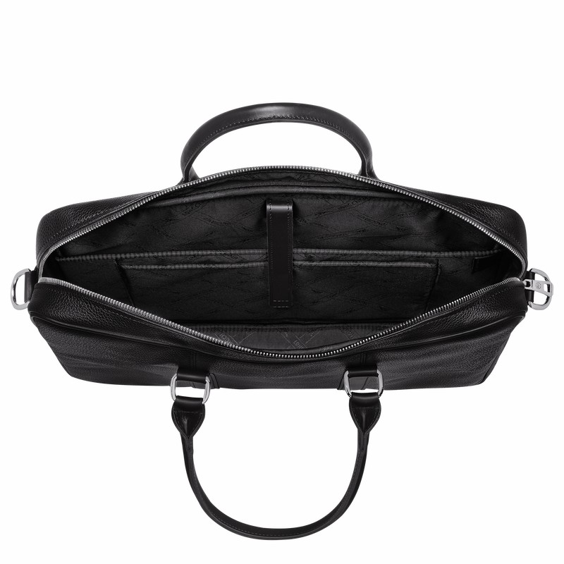 Mallette Longchamp Le FOULONNÉ S Femme Noir Soldes | L2122021047