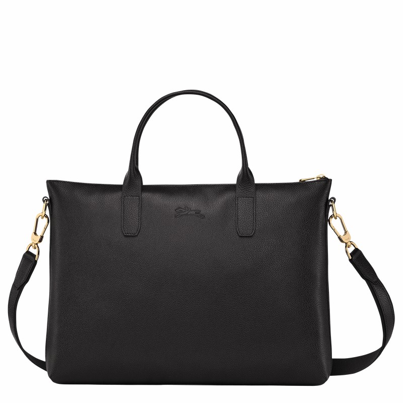 Mallette Longchamp Le FOULONNÉ S Femme Noir Soldes | 20032021001