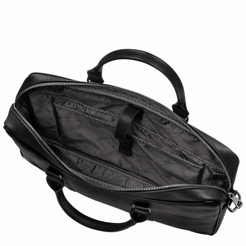 Mallette Longchamp Le FOULONNÉ XS Femme Noir Soldes | L2121021047