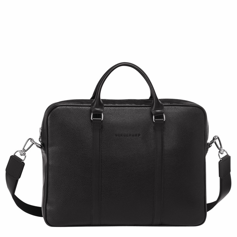 Mallette Longchamp Le FOULONNÉ XS Femme Noir Soldes | L2121021047