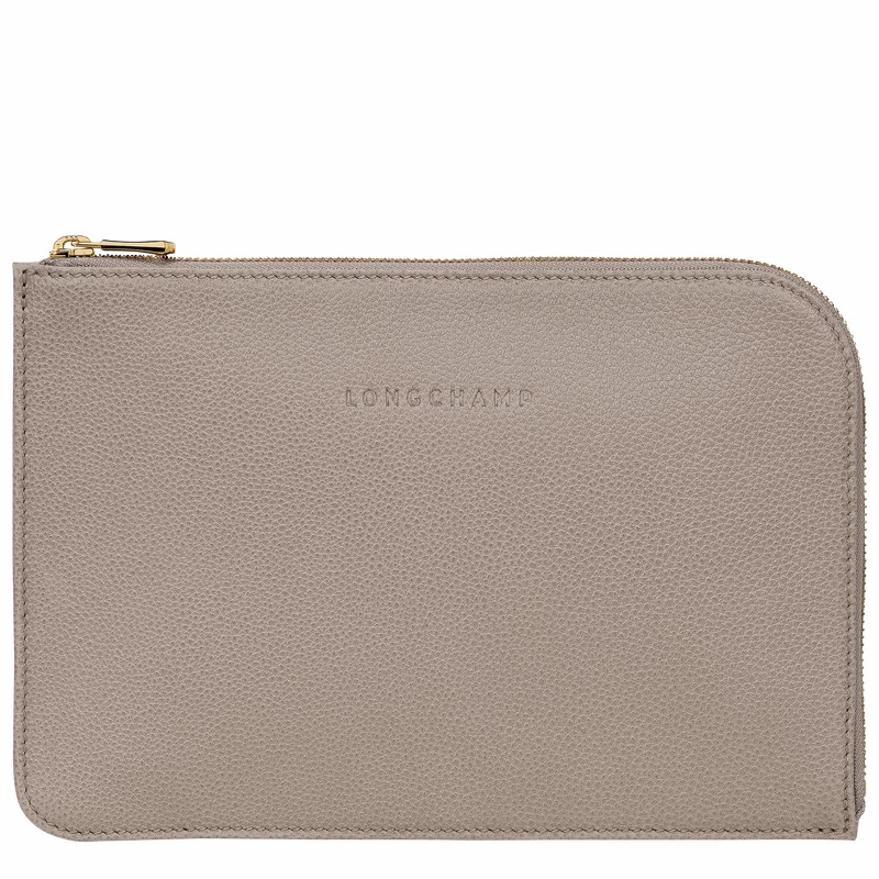 Pochettes Longchamp Le FOULONNÉ Femme Grise Soldes | 30040021P55