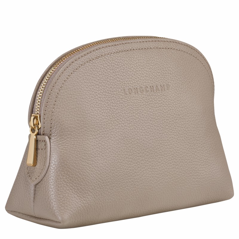 Pochettes Longchamp Le FOULONNÉ Femme Grise Soldes | L2527021P55