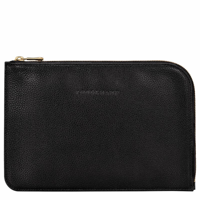 Pochettes Longchamp Le FOULONNÉ Femme Noir Soldes | 30040021001