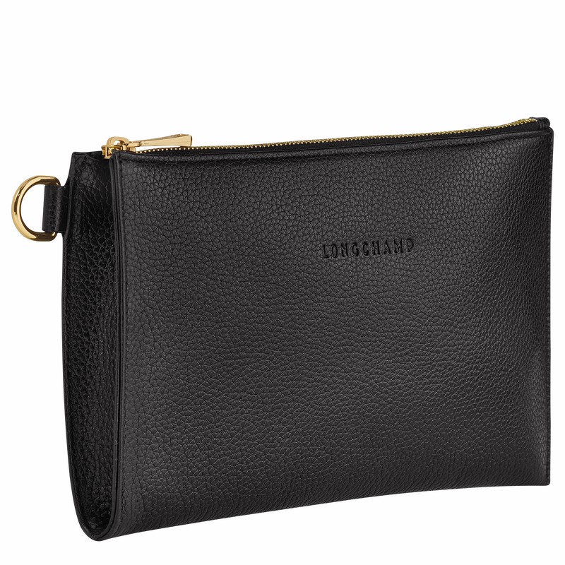 Pochettes Longchamp Le FOULONNÉ Femme Noir Soldes | L2541021001