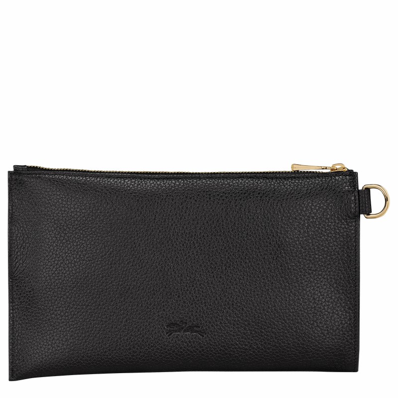 Pochettes Longchamp Le FOULONNÉ Femme Noir Soldes | L2541021001