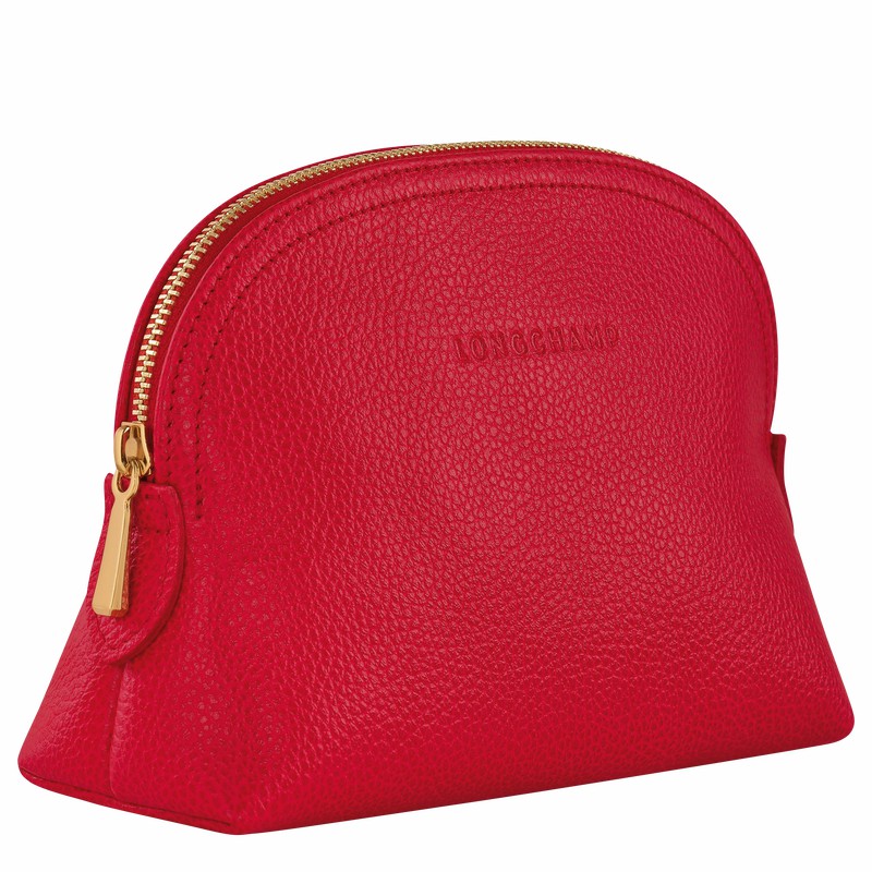 Pochettes Longchamp Le FOULONNÉ Femme Rouge Soldes | L2527021C39