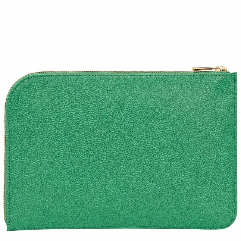 Pochettes Longchamp Le FOULONNÉ Femme Vert Soldes | 30040021129