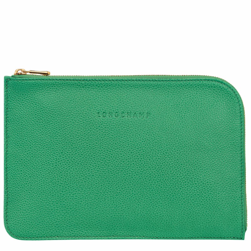 Pochettes Longchamp Le FOULONNÉ Femme Vert Soldes | 30040021129