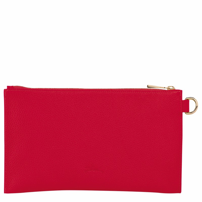 Pochettes Longchamp Le FOULONNÉ Homme Rouge Soldes | L2541021C39-