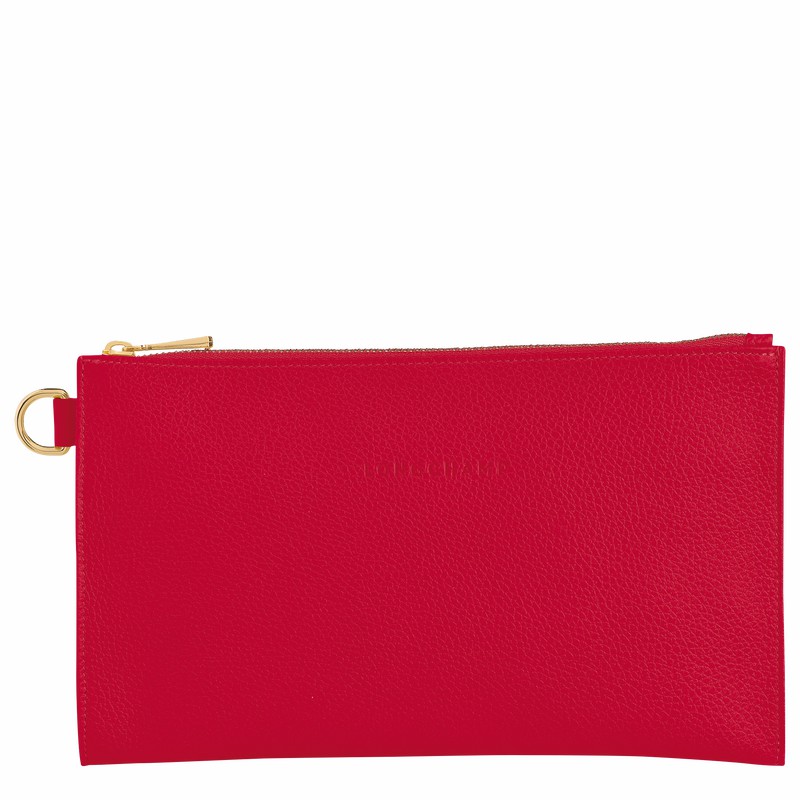 Pochettes Longchamp Le FOULONNÉ Homme Rouge Soldes | L2541021C39-