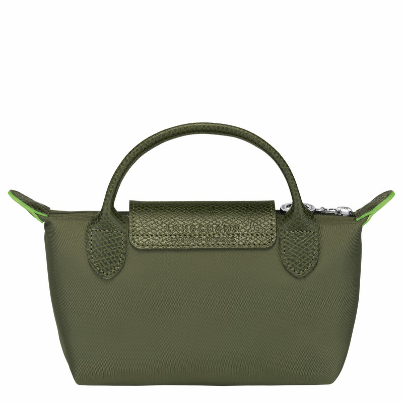 Pochettes Longchamp Le Pliage Green Femme Vert Soldes | 34175919479