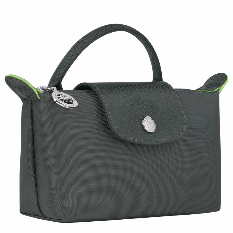 Pochettes Longchamp Le Pliage Green Femme Grise Foncé Soldes | 34175919P66