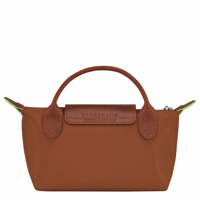 Pochettes Longchamp Le Pliage Green Femme Marron Soldes | 34175919504