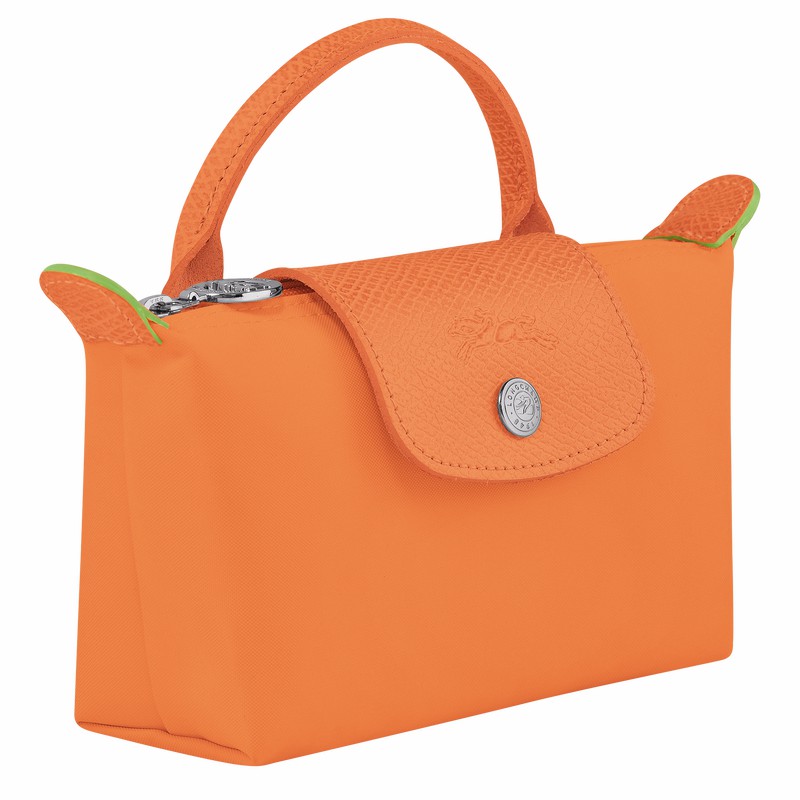 Pochettes Longchamp Le Pliage Green Homme Orange Soldes | 34175919P54-