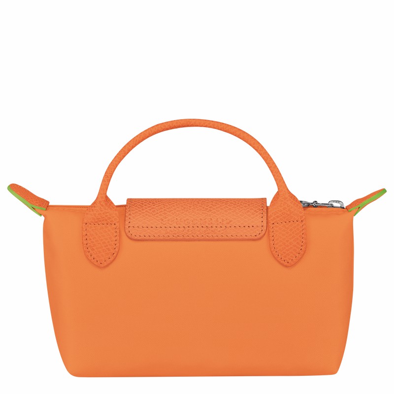 Pochettes Longchamp Le Pliage Green Homme Orange Soldes | 34175919P54-