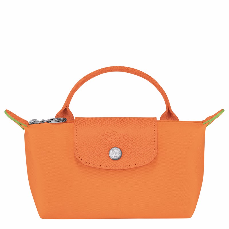 Pochettes Longchamp Le Pliage Green Homme Orange Soldes | 34175919P54-