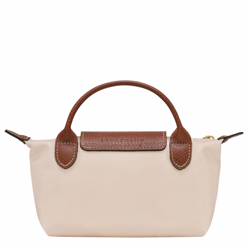 Pochettes Longchamp Le Pliage Original Femme Blanche Soldes | 34175089P71