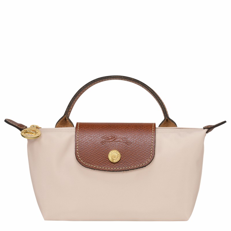 Pochettes Longchamp Le Pliage Original Femme Blanche Soldes | 34175089P71