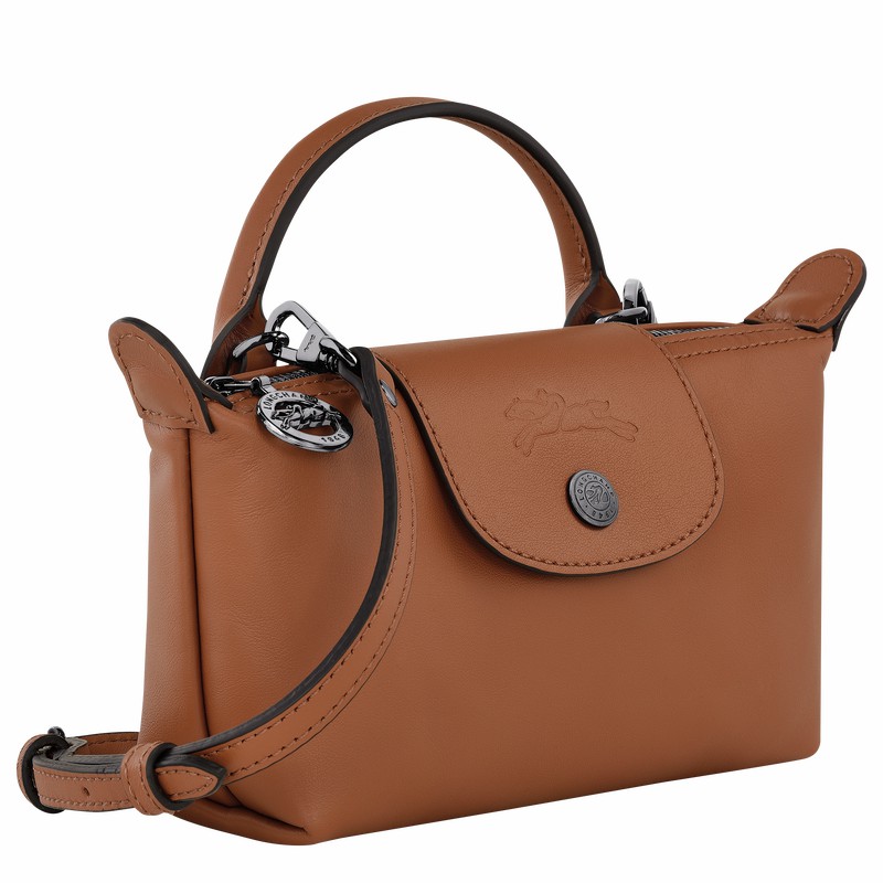 Pochettes Longchamp Le Pliage Xtra XS Femme Marron Soldes | 34205987504