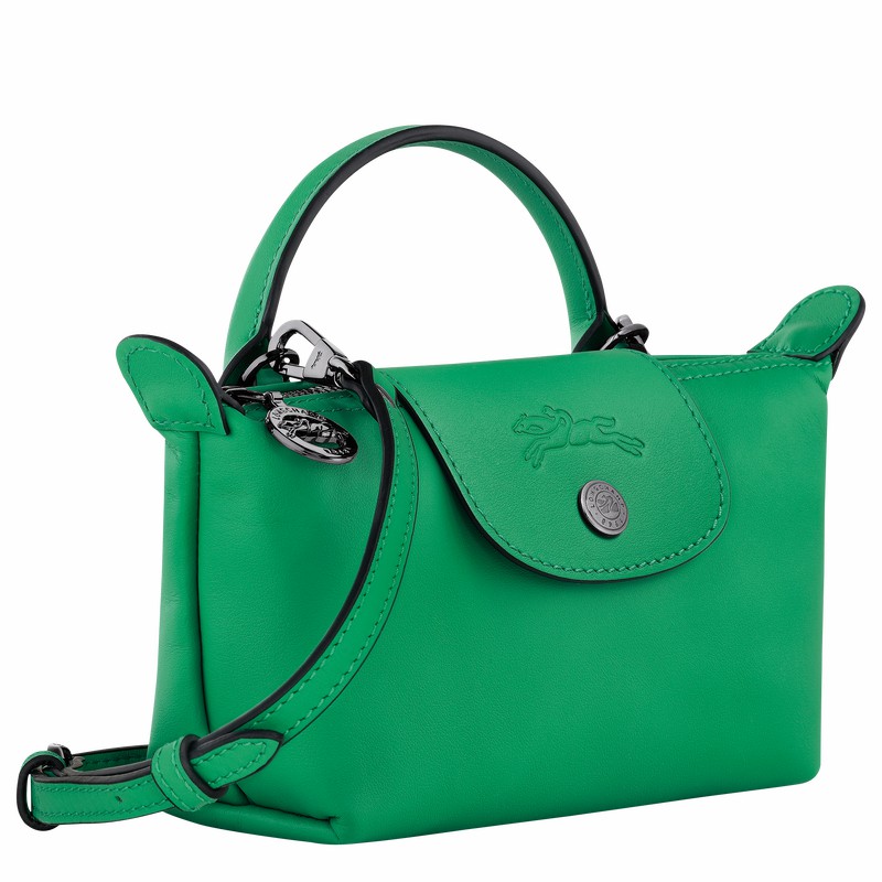 Pochettes Longchamp Le Pliage Xtra XS Femme Vert Soldes | 34205987249