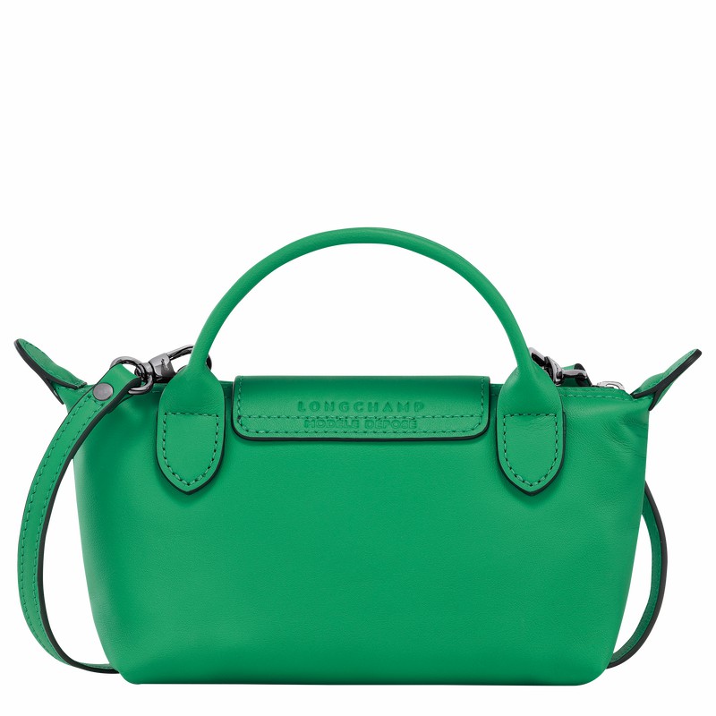 Pochettes Longchamp Le Pliage Xtra XS Femme Vert Soldes | 34205987249