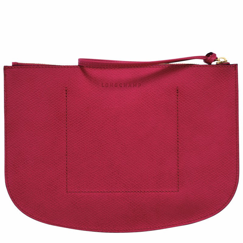 Pochettes Longchamp ÉPURE Femme Fushia Soldes | 10250HYZJ13