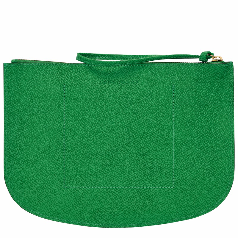 Pochettes Longchamp ÉPURE Femme Vert Soldes | 10250HYZ129