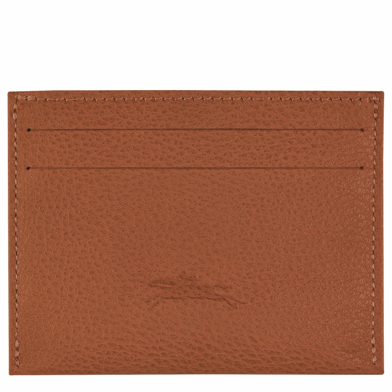 Porte-Carte Longchamp Le FOULONNÉ Homme Caramel Soldes | L3218021121-