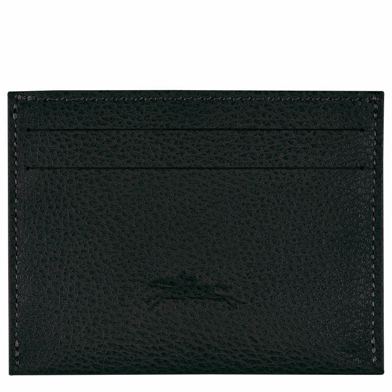 Porte-Carte Longchamp Le FOULONNÉ Homme Noir Soldes | L3218021001-