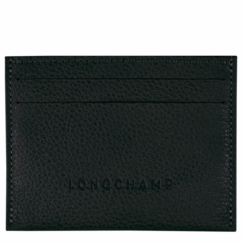 Porte-Carte Longchamp Le FOULONNÉ Homme Noir Soldes | L3218021001-