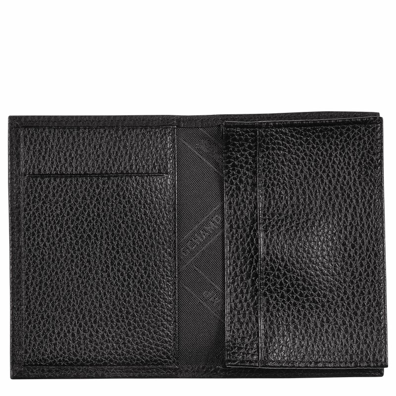 Porte-Carte Longchamp Le FOULONNÉ Homme Noir Soldes | L3243021001-