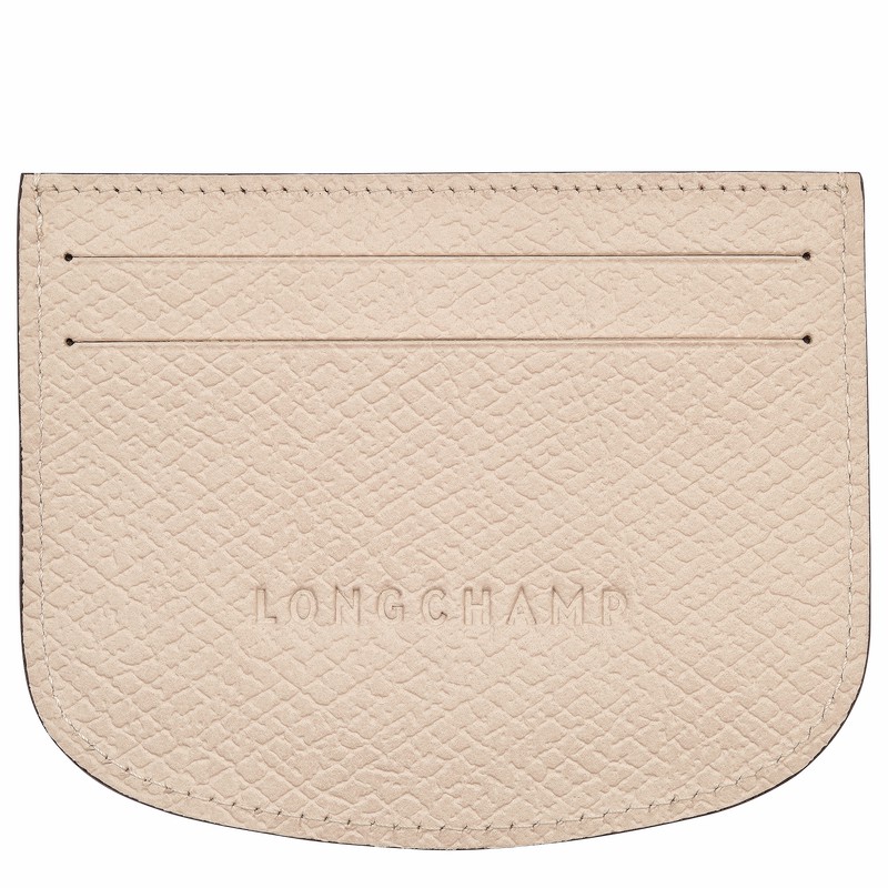 Porte-Carte Longchamp ÉPURE Femme Blanche Soldes | 30031HYZ555