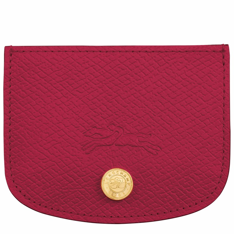 Porte-Carte Longchamp ÉPURE Femme Fushia Soldes | 30031HYZJ13