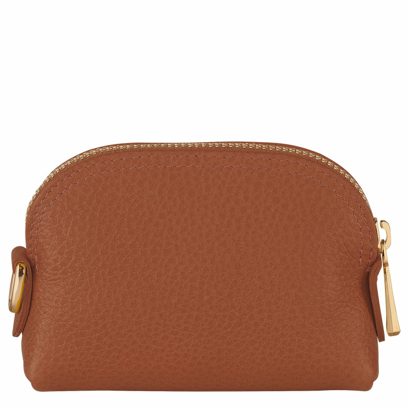 Porte-Monnaie Longchamp Le FOULONNÉ Femme Caramel Soldes | L3686021121