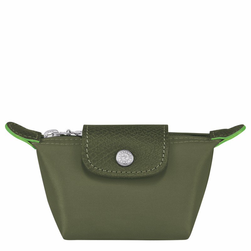 Porte-Monnaie Longchamp Le Pliage Green Femme Vert Soldes | 30016919479