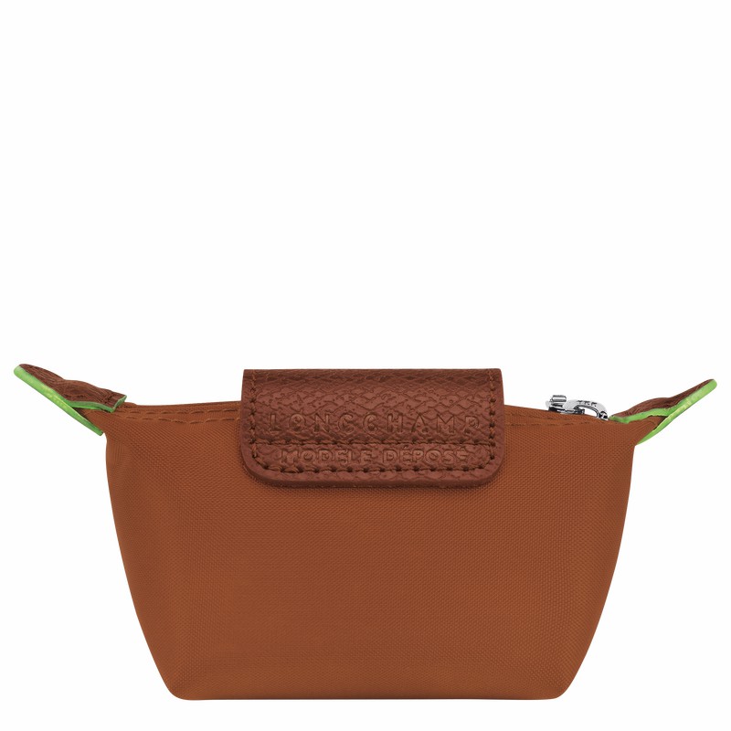 Porte-Monnaie Longchamp Le Pliage Green Femme Marron Soldes | 30016919504