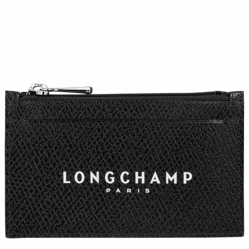 Porte-Monnaie Longchamp Le Roseau Essential Femme Noir Soldes | L3613H67001