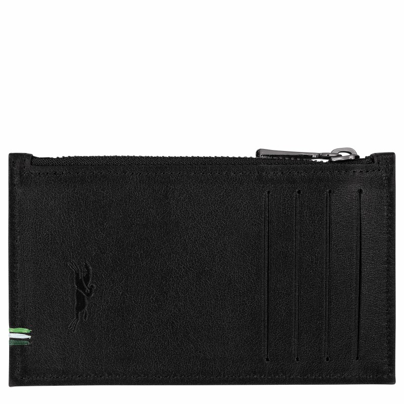 Porte-Monnaie Longchamp sur Seine Homme Noir Soldes | L3613HCX001