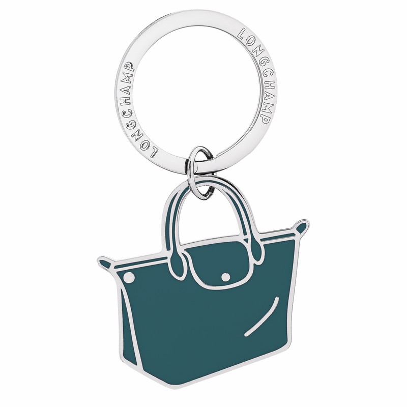 Porte-clés Longchamp Le Pliage Femme Paon Soldes | 36070METP89