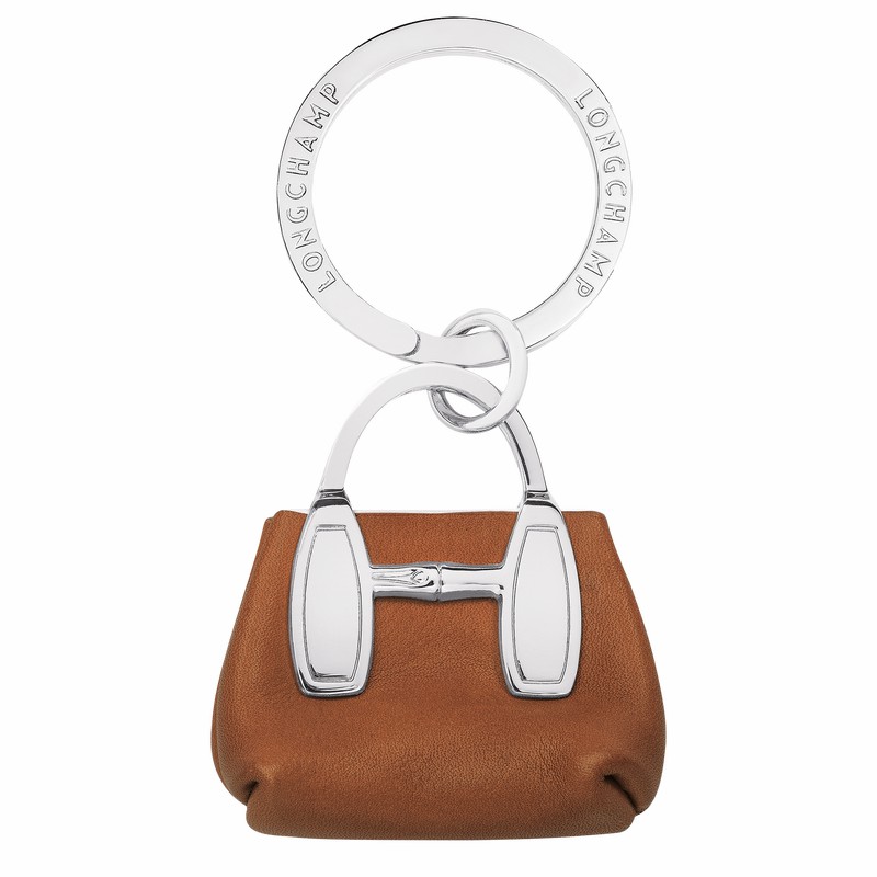 Porte-clés Longchamp Le Roseau Femme Marron Soldes | 36074HQS504