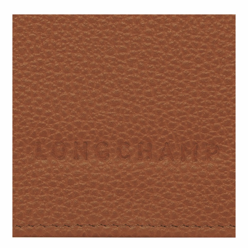 Portefeuilles Longchamp Le FOULONNÉ Continental Femme Caramel Soldes | L3044021121