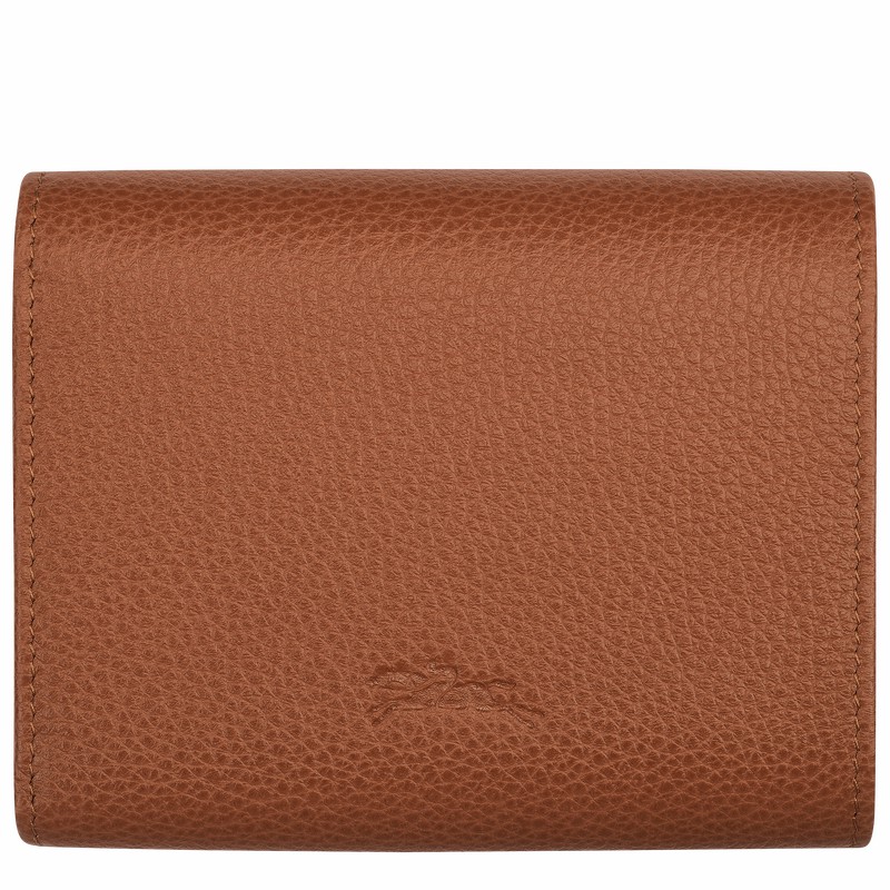 Portefeuilles Longchamp Le FOULONNÉ Femme Caramel Soldes | 30021021121