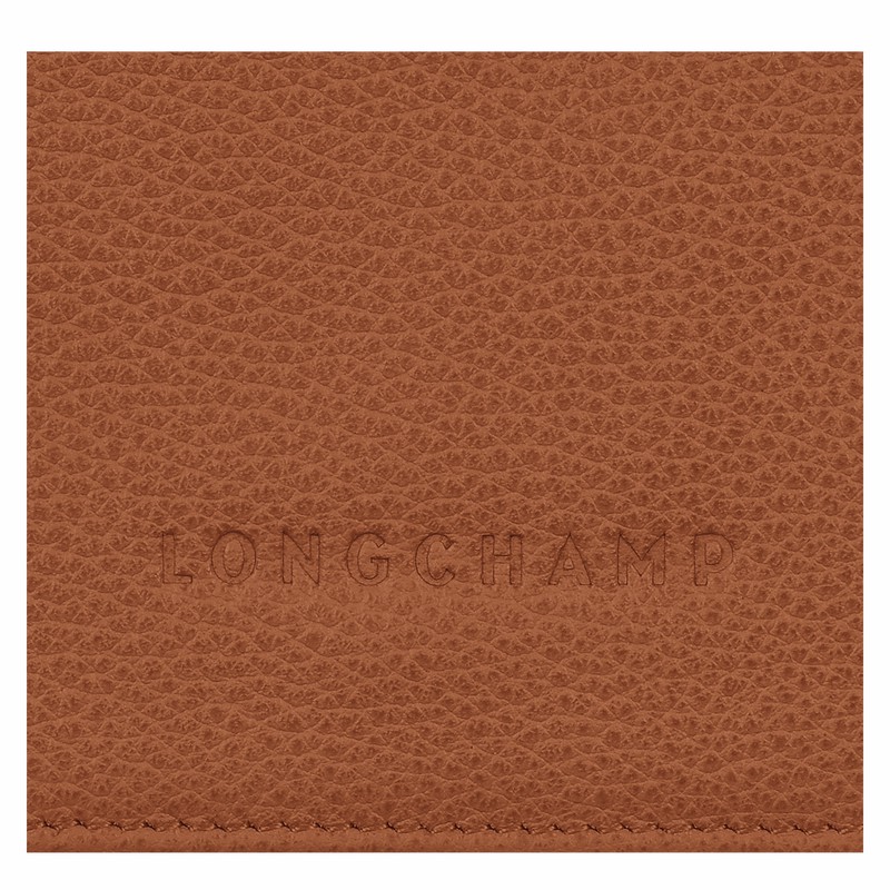 Portefeuilles Longchamp Le FOULONNÉ Femme Caramel Soldes | 30021021121