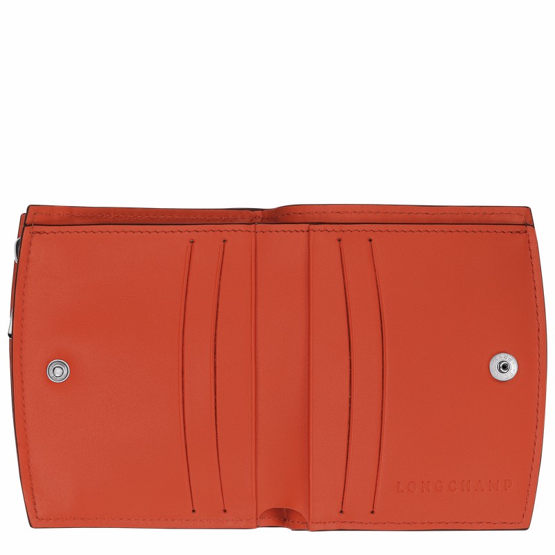 Portefeuilles Longchamp Le Roseau Femme Orange Soldes | 30011HCL685