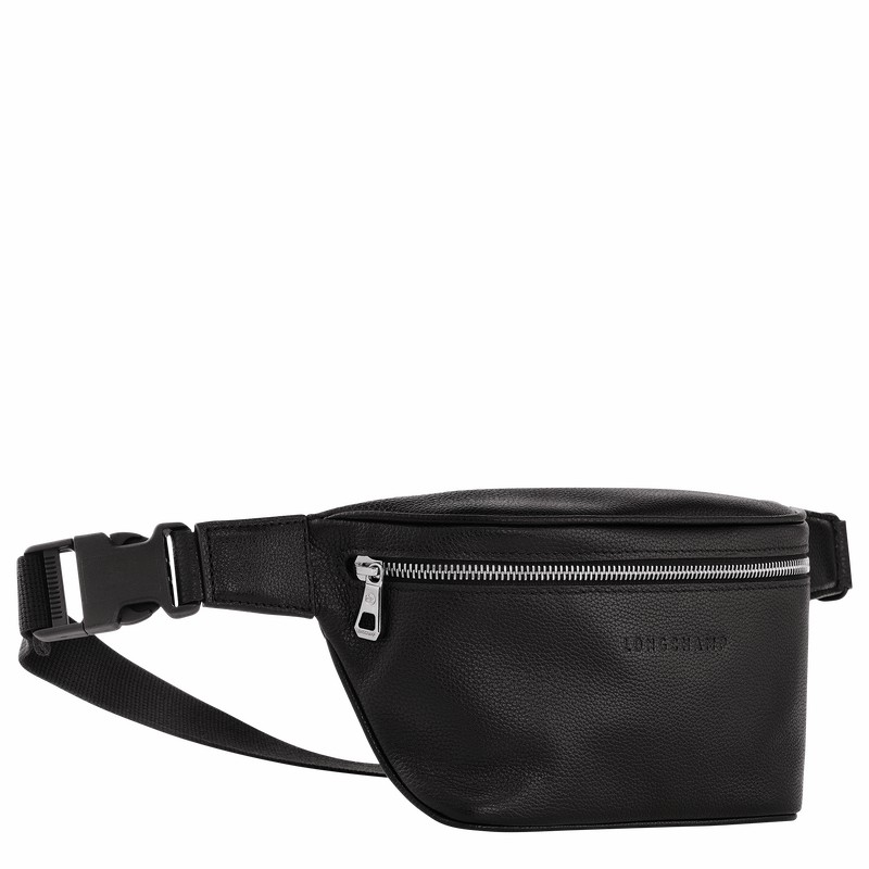 Sac Banane Longchamp Le FOULONNÉ M Femme Noir Soldes | 20045021047