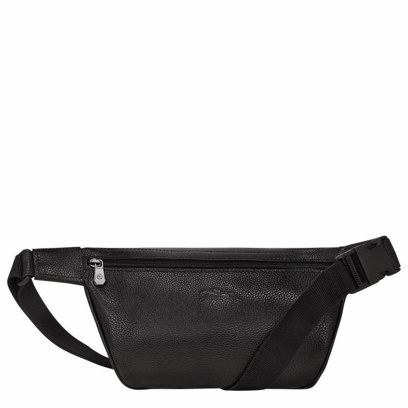 Sac Banane Longchamp Le FOULONNÉ M Femme Noir Soldes | 20045021047