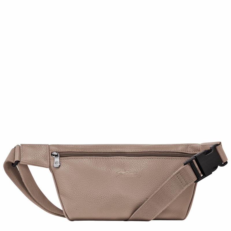 Sac Banane Longchamp Le FOULONNÉ M Femme Grise Soldes | 20045021F78