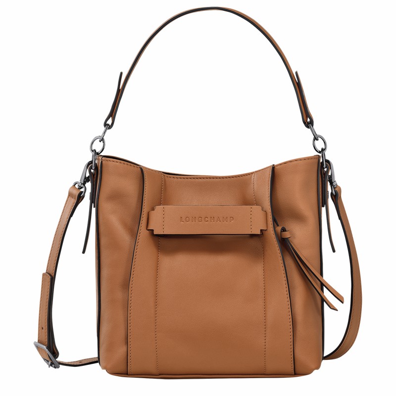 Sac Bandoulière Longchamp 3D S Femme Beige Soldes | 10215HCV016